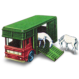 Horse Box With Two Horses Icon 256x256 png